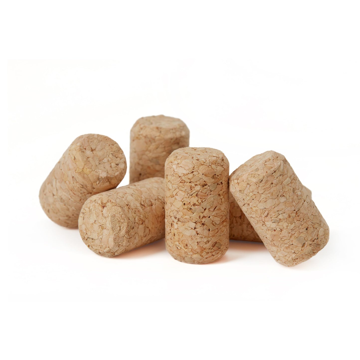 ABC Cork Co. 100 Corks in a Bag- Made in Portugal (38 x 22#8 Short, Agglomerated Deluxe) - 100 Pack