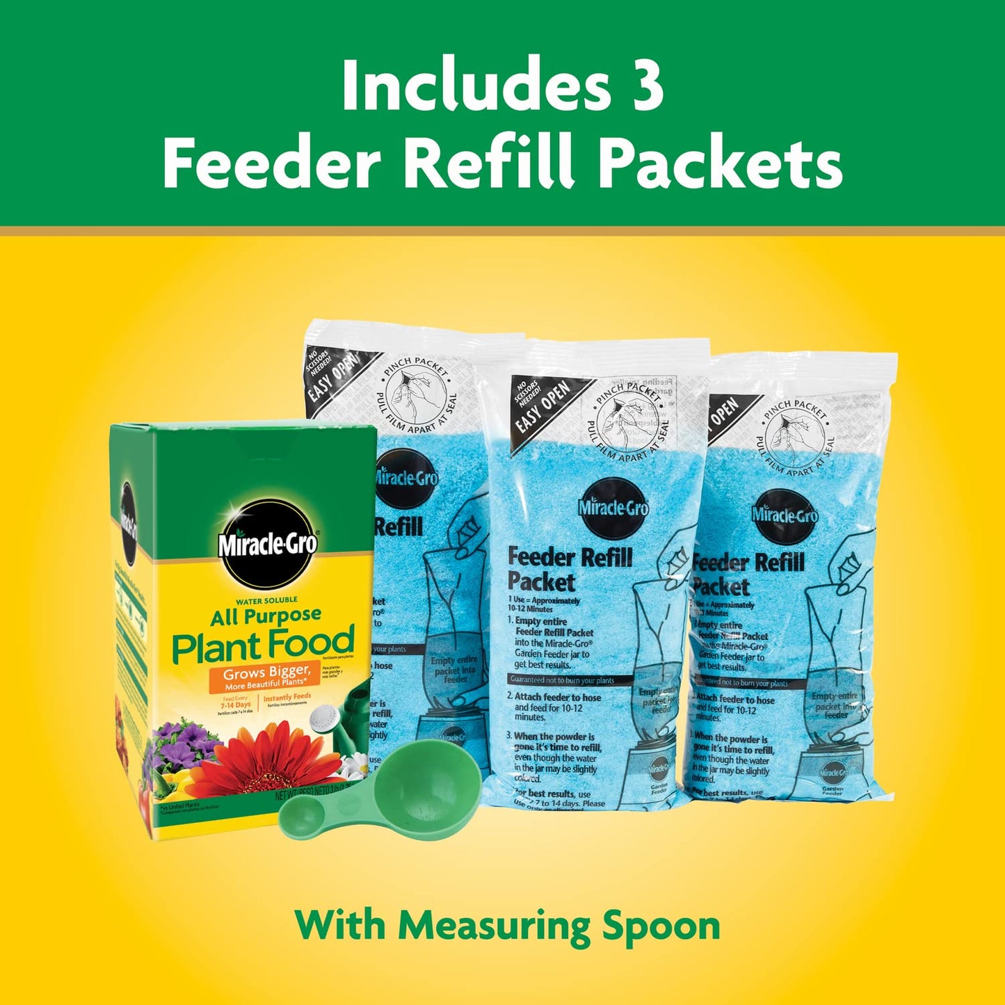 Miracle-Gro Water Soluble Plant Food - All-Purpose Fertilizer for Indoor & Outdoor Plants, 3 lbs.