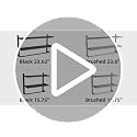 Bethom 24 Inch Brushed Nickel Bathroom Towel Rack with Bars - 3-Tier Hotel Style Shelf Variation of Brushed-Nickel / 24IN (1 Bar)