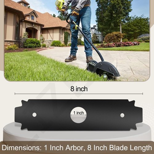 Expand-It 8" Reversible Heavy Duty Edger Blade - Compatible with Ryobi UT50500, UT15518 & More