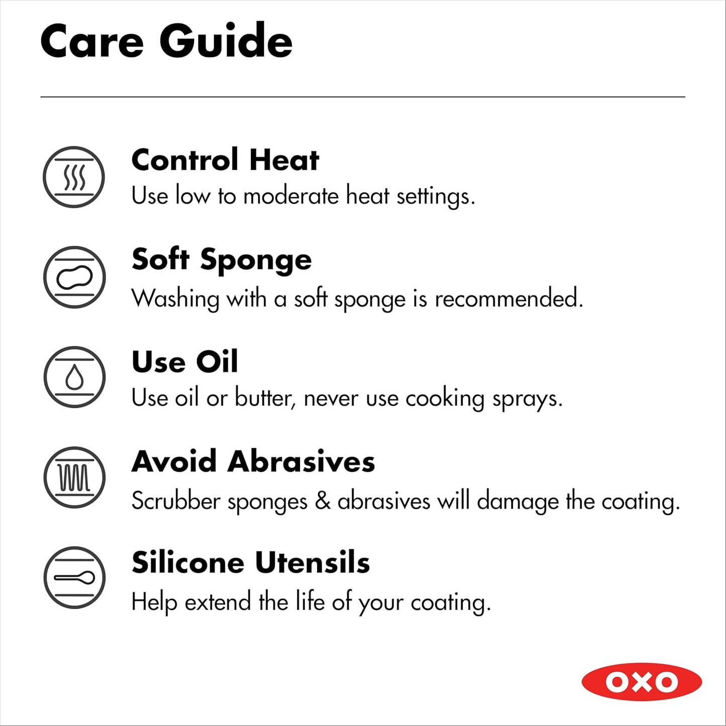 OXO Agility 10" Nonstick Frying Pan - Ceramic PFAS-Free Cookware, Induction Compatible, Black