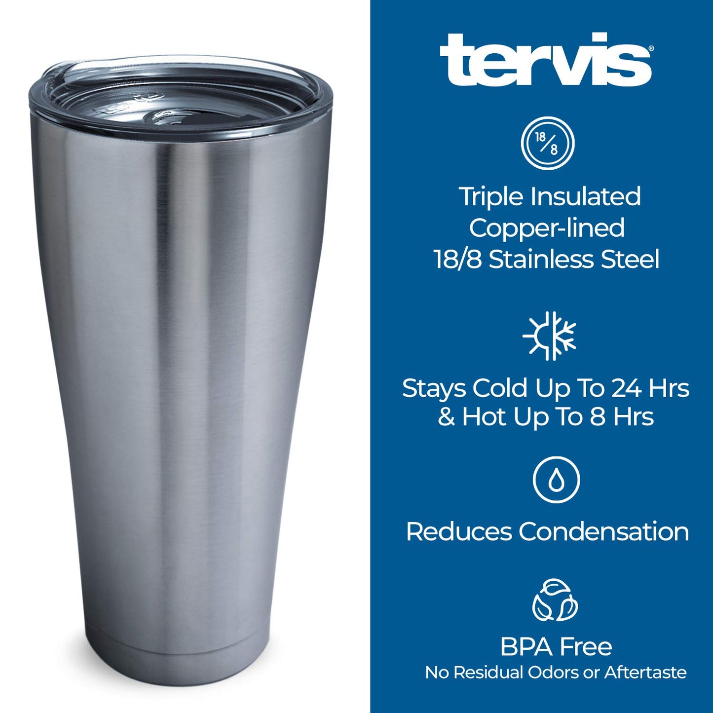 Tervis 1314697 Harry Potter - Luna Quote Stainless Steel Insulated Tumbler with Lid 30 oz, Silver