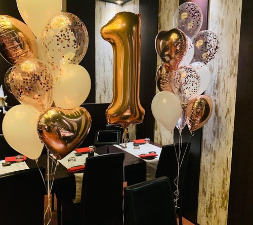 Gold Number 12 Balloon - 40 Inch Giant Foil Balloon for 12th Birthday Party Decorations