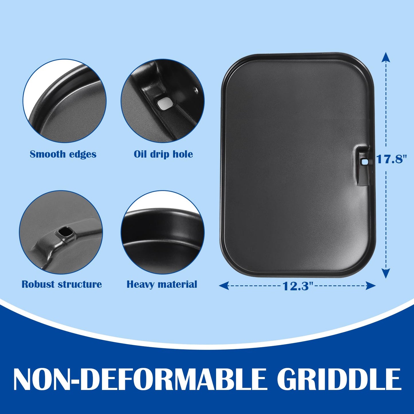SafBbcue Griddle Plate & Smoke Rack for Ninja Woodfire Pro Connect XL Grill Ninja OG951 OG850 Grill Accessories, XSKGRIDLXL Flat Top Plate & XSKRSTRKXL Roast Rack for Woodfire OG800/900 Series