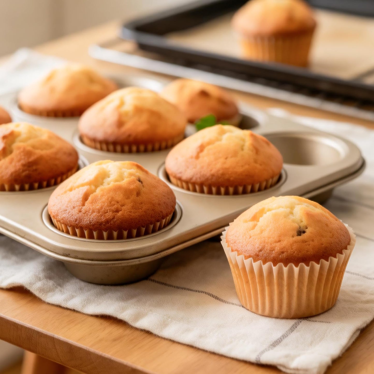 VISRIE 500Pcs Standard Cupcake Liners, Greaseproof & Non-Stick Muffin Liners, Food Grade Cupcake Liners for Baking, Parchment Baking Cups for Cupcakes, Muffins, Nuts