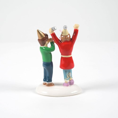 Department 56 We Made It Until Midnight Figurine - Original Snow Village Accessory, 2.83 Inch, Multicolor