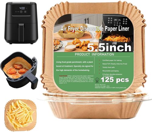 CHEFMAN 2 QT Air Fryer Liners - Disposable Small Liners for 2.0-2.6 QT Air Fryers | Perfect Fit & Easy Cleanup