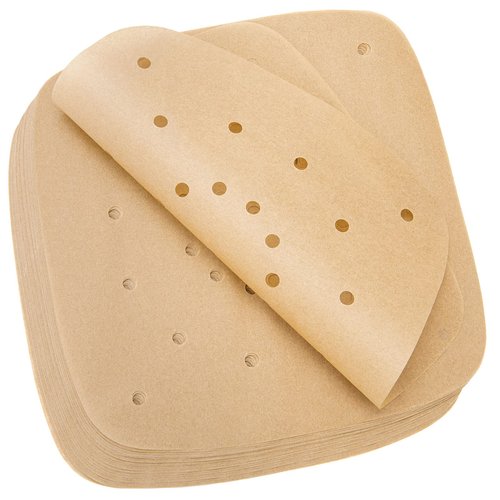 200pcs Air Fryer Parchment Paper Disposable Liner 8.5inch, Premium Perforated for Air Fryer, Streamer, Pans, No Burn, Easy Cleanup