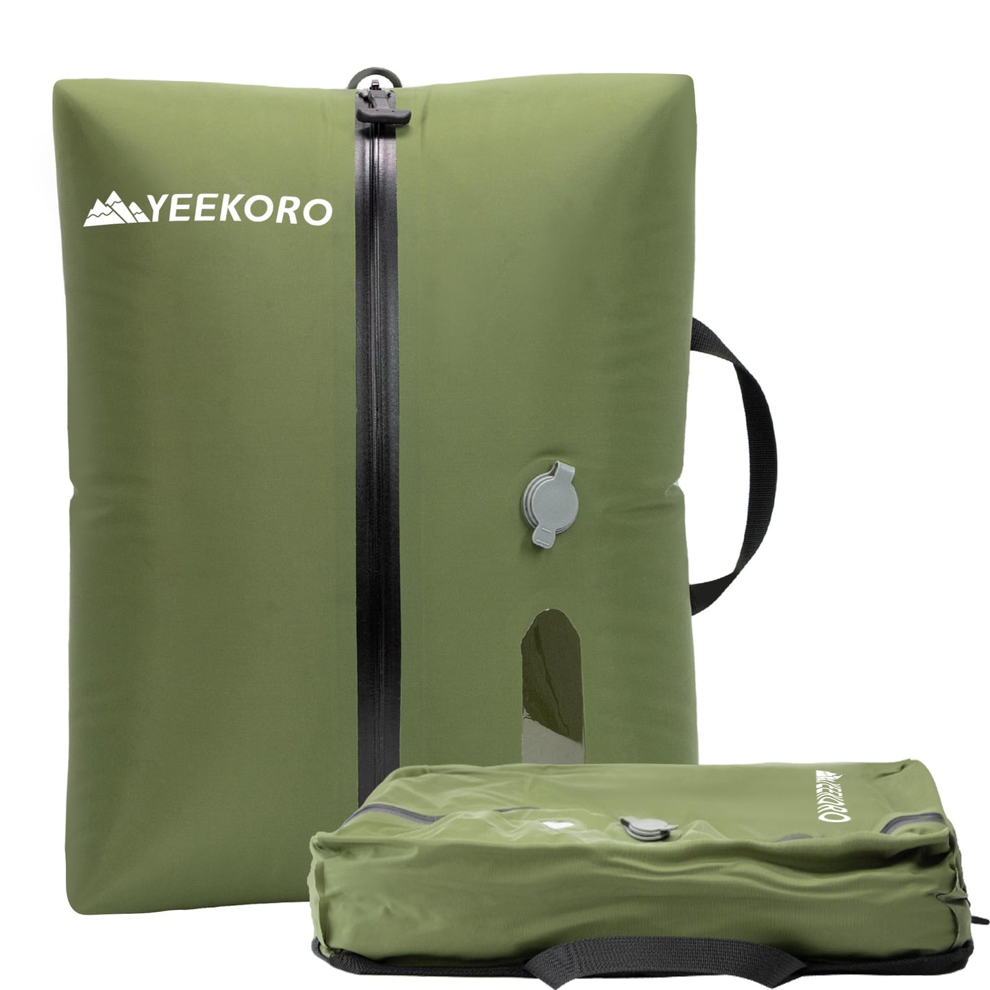 YEEKORO Vacuum Bags for Travel, Professional IP67 Reusable Vacuum Compression Bags for Travel Suitcases and Backpack, Durable Space Saver Bag (1 PACK, No Pump)