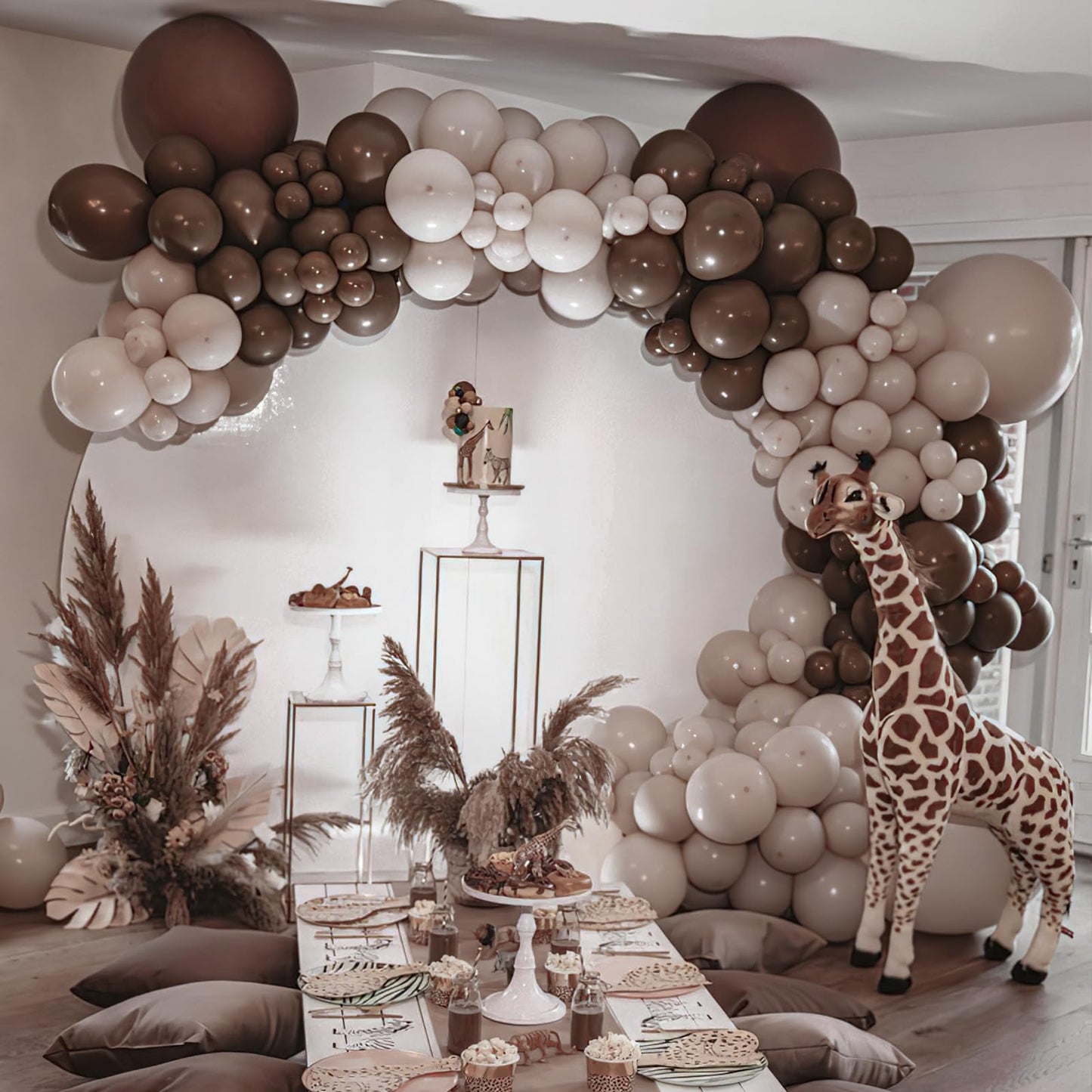 PartyWoo Dark Brown Balloons 100pcs 12 Inch Boho Coffee Neutral Fall Latex Helium Balloons for Graduation Baby Shower Anniversary Thanksgiving Birthday Autumn Theme Party Decorations Brown-F20