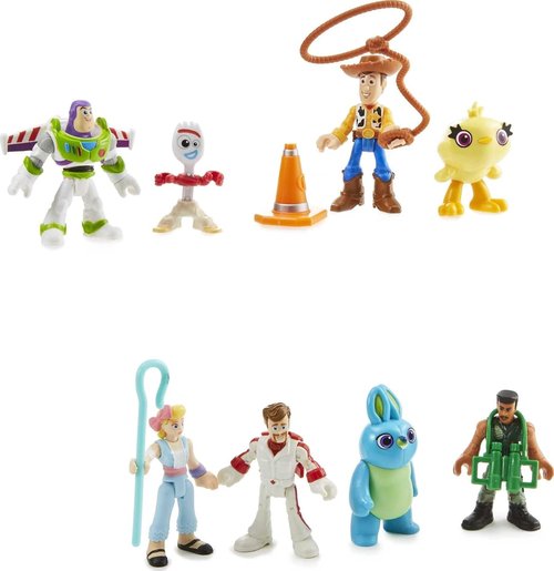 Fisher-Price Imaginext Toy Story Deluxe Figure Set - 11-Piece Buzz Lightyear & Woody | Ages 3+