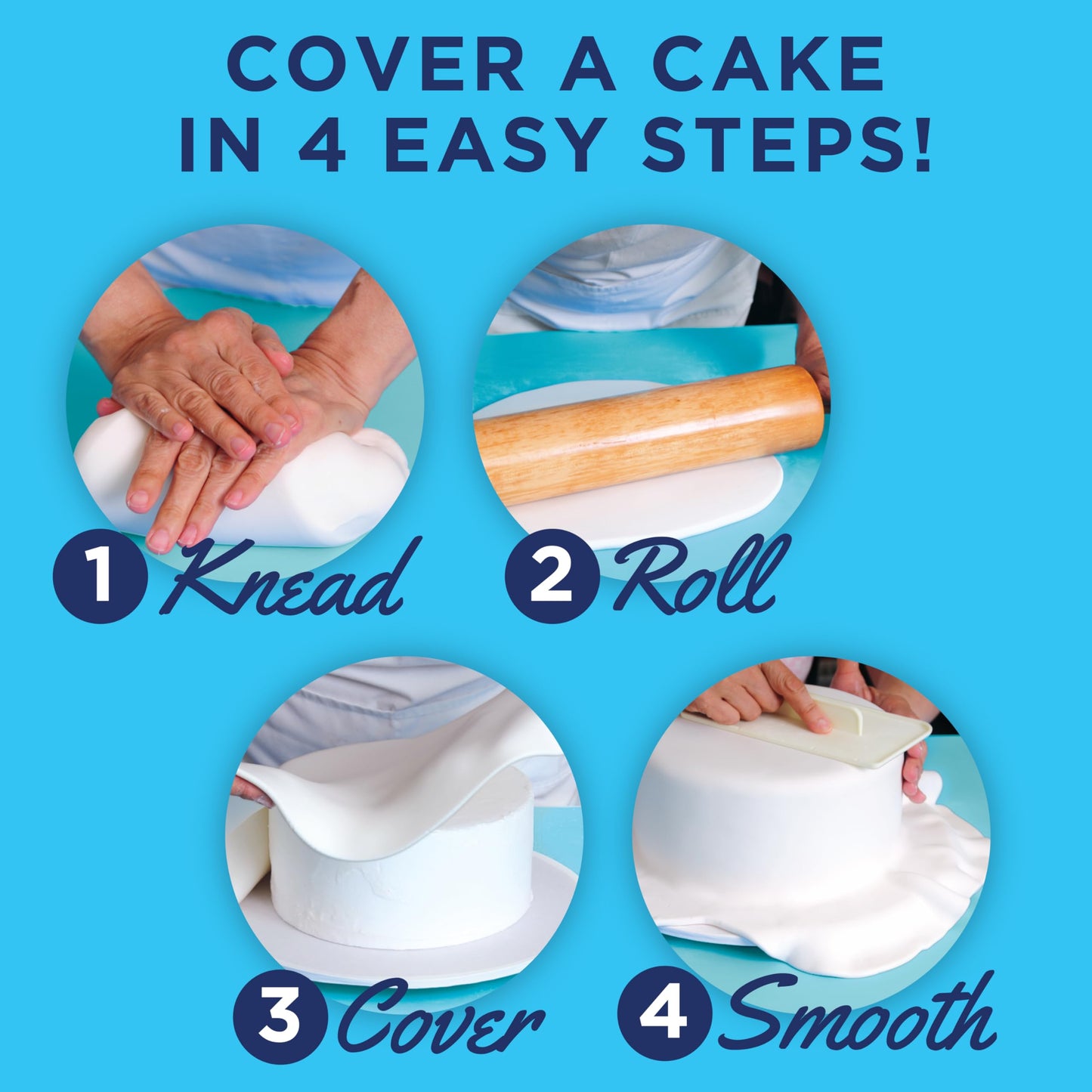 Satin Ice - Fondant White Vanilla 5 lb
