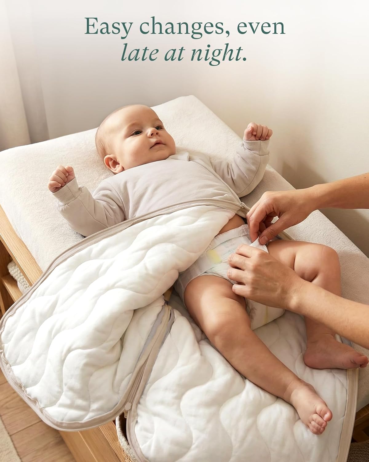 PurComfy Baby Sleeping Bag - Premium Bamboo Viscose, Supersoft & Cozy | 1.0 TOG, Long Sleeve