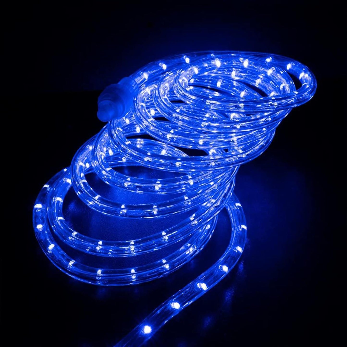 Skiennix 200ft LED Rope Lights - Waterproof Flexible Tube Lighting with 8 Modes | Blue for Outdoor & Indoor Decor