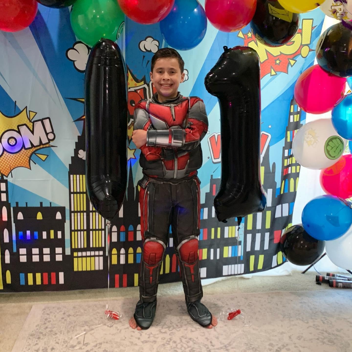 Black Number 11 Balloon 40 inch, 11 Number Balloons, 11th Black Birthday Decorations, 11 Year Old Girls Boys Party Supplies
