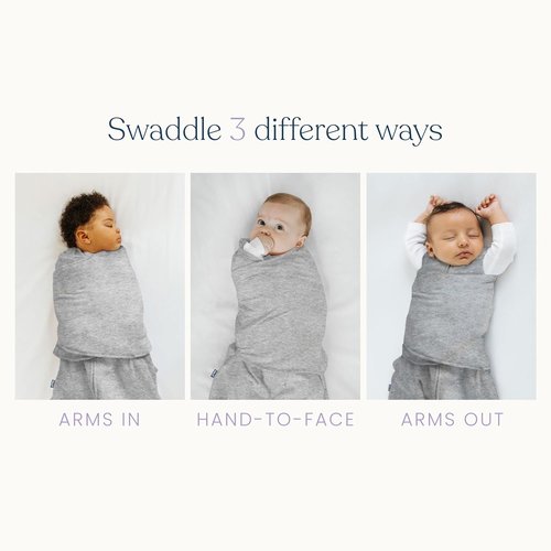 HALO Micro-Fleece Sleepsack Swaddle - 3-Way Adjustable Blanket for Newborns | Daisy, TOG 3.0, 0-3 Months