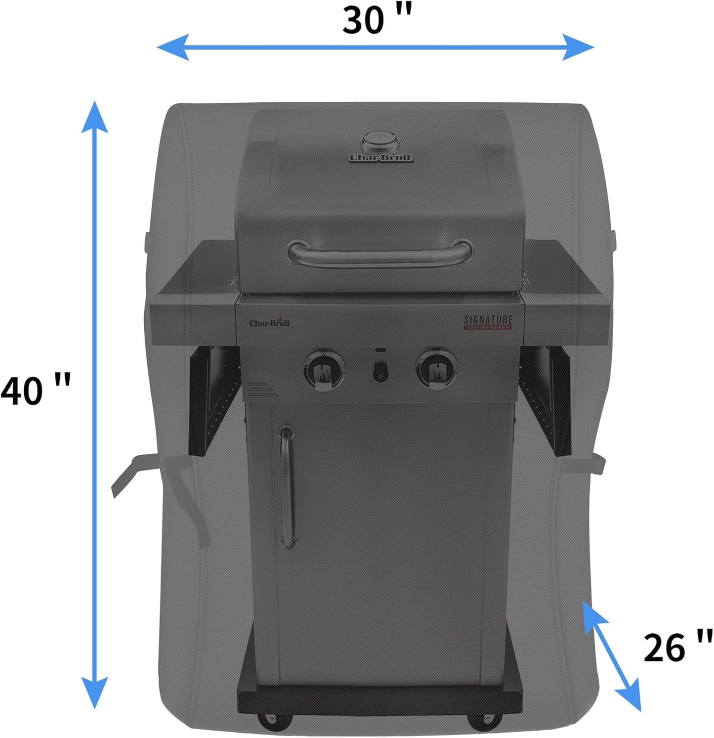 NEXCOVER 30 Inch Waterproof Grill Cover - Heavy Duty 600D Fade & Weather Resistant for BBQs