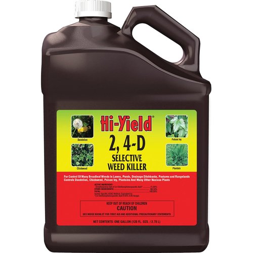 Hi-Yield 2,4-D Selective Weed Killer - Effective Herbicide for Lawn Care | 1 Gallon