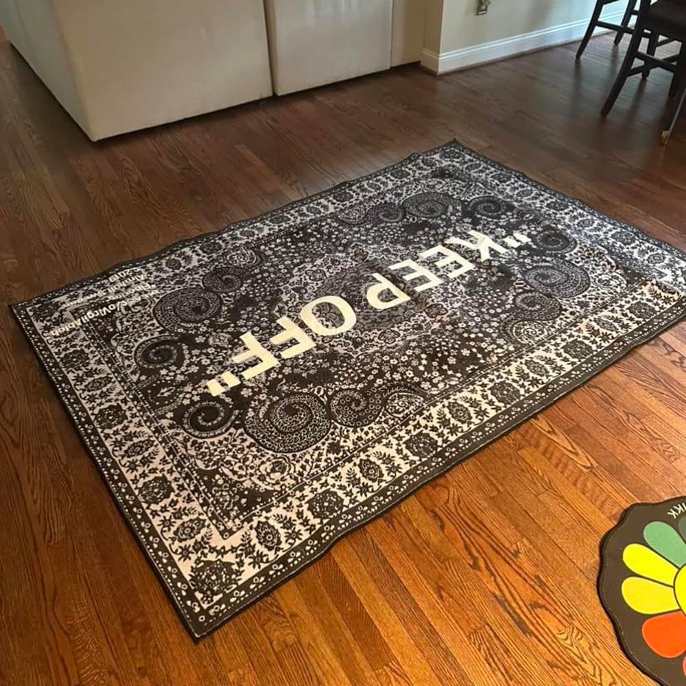 **KEEP OFF Rug - Classic Paisley Cashmere Area Rug | Artistic Home Decor - 20" x 32" Doormat**