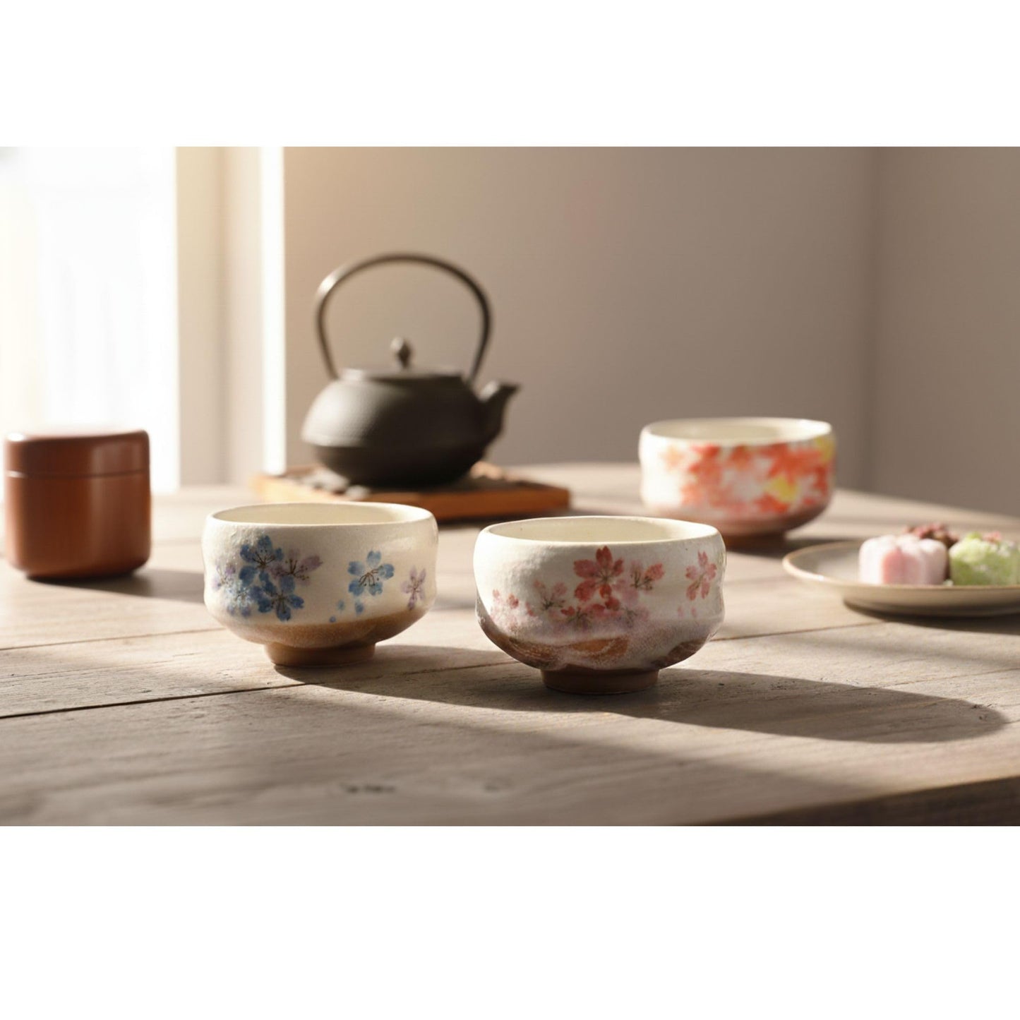 Mino Ware Mini Matcha Tea Bowl, 3.7 inch, Heian-Sakura Red, Japanese Pottery, Ceramic, Small Tea Bowl, Sake, Gift, Chawan, 5.4 floz