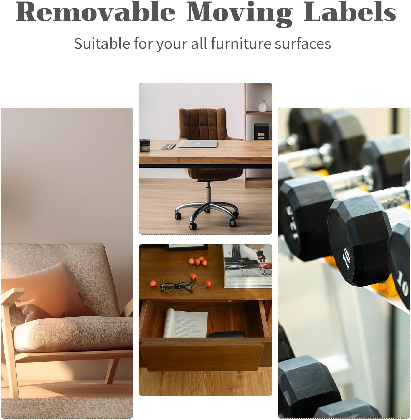 Ououstate 300 Count Removable Packing Labels - Waterproof Color-Coded Stickers for Home Moving