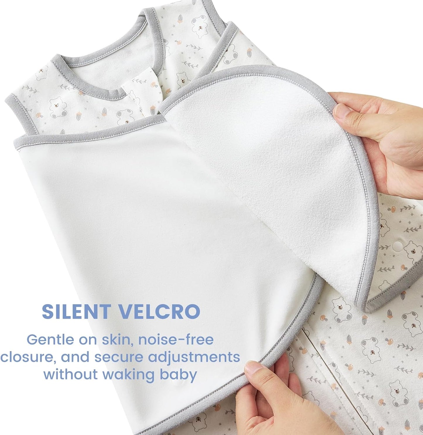 Skiennix Houdini Proof Baby Sleep Sack - Transitional Swaddle for Newborns 0-6 Months, 1.0 TOG