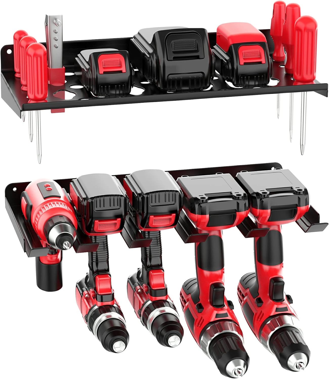 Ultrawall Power Tool Organizer - Heavy-Duty Wall Mount Drill Holder for Cordless Tools