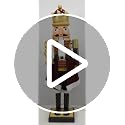 42-Inch Musical Animated Nutcracker Statue - Life-Size Christmas Decor
