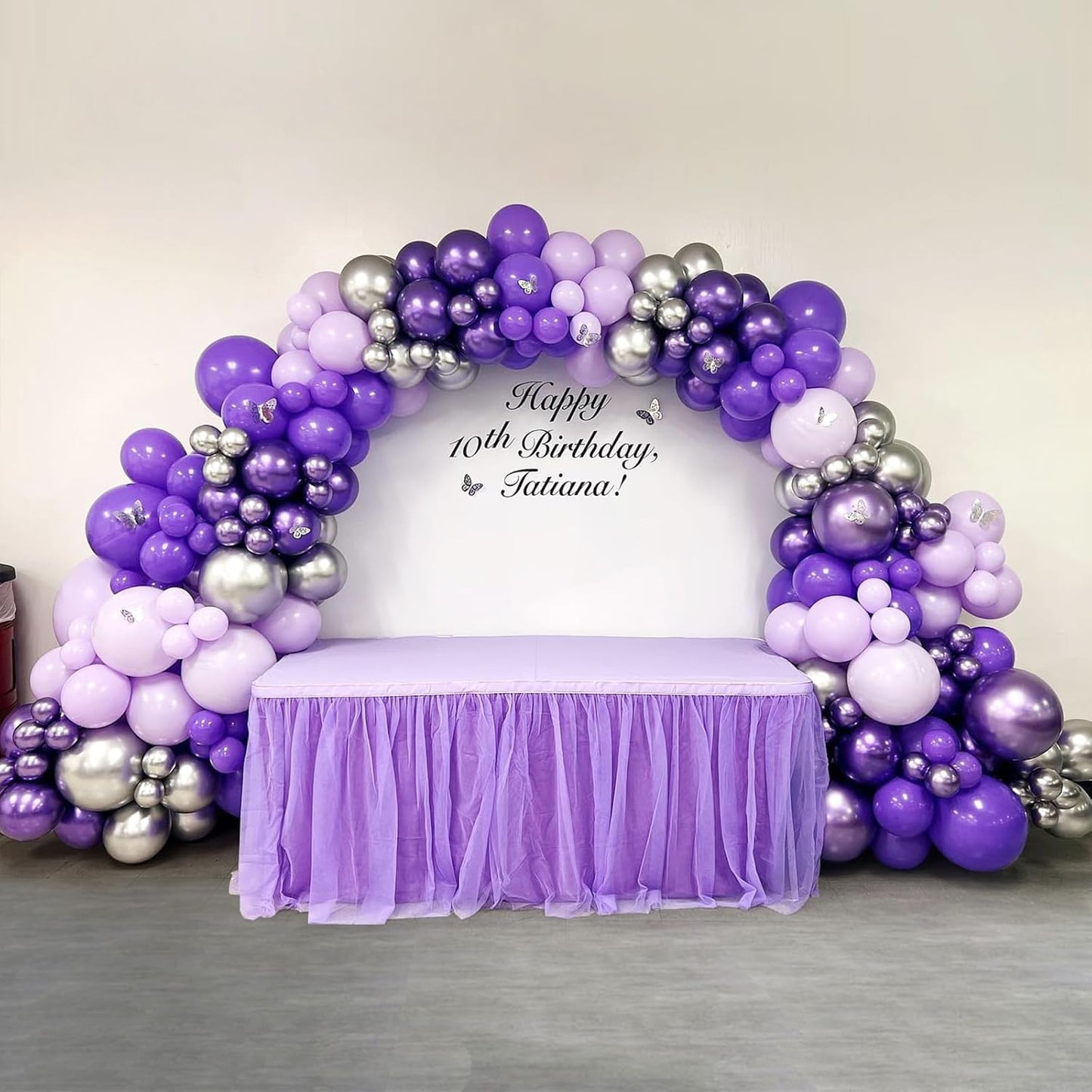 Skiennix Pastel Purple Balloons - 120pcs in 5-18 Inch Sizes for Baby Showers, Weddings & Parties