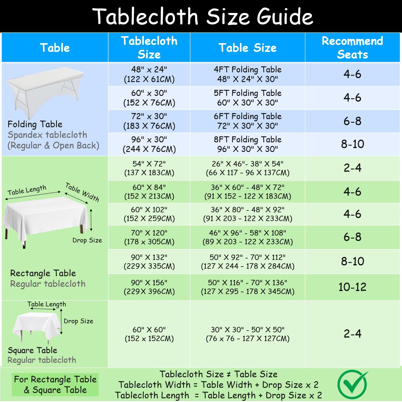 Urby Extra Large Table Cloths. 8+ft Rectangle Tables That Seats 8-10 Person, Ideal for Events Like Banquet, Weddings and Restaurants. Machine Washable Reuseable. Glossy Black. 90x156in.