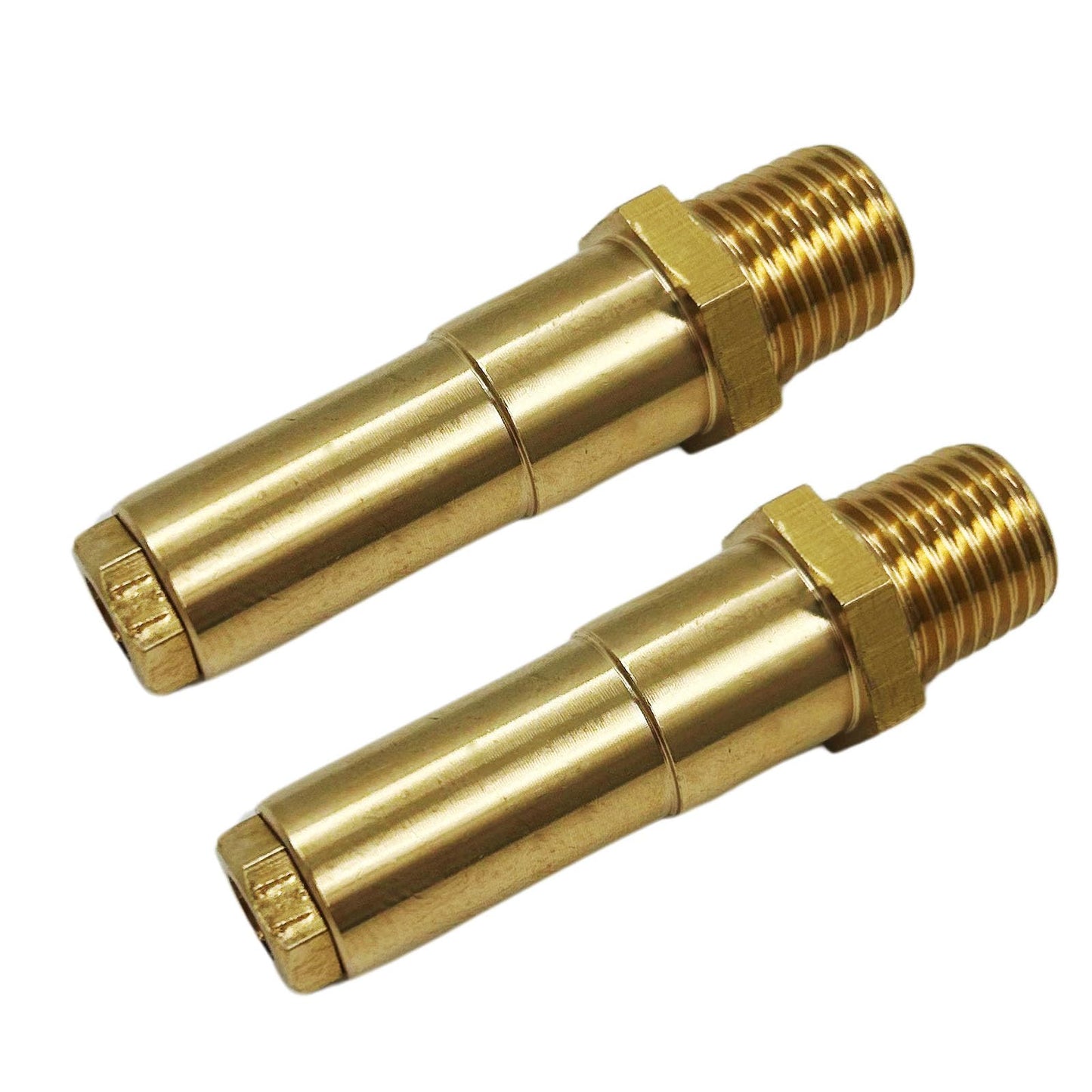 MENSI Gas Fryer Nozzle Orifice Replacement Repair Parts Size 0.043" Holes Non Universal, 1/4" NPT Male Thread, 2 Packs