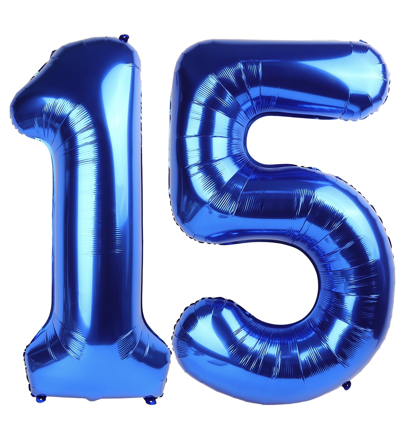 Navy Blue Number 15 Balloon 40 inch, 15 Number Balloons, 15th Navy Blue Birthday Decorations, 15 Year Old Girls Boys Blue Party Supplies