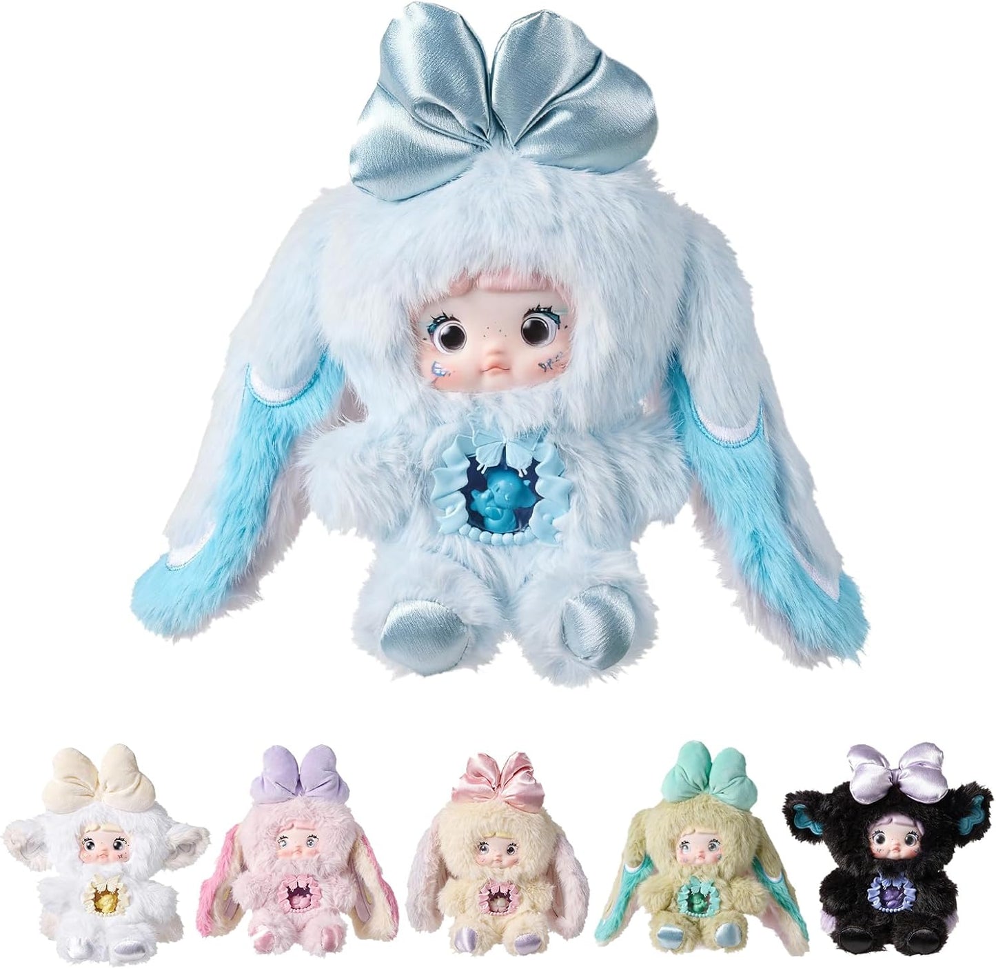 POP JOY Nommi Plush Blind Box - Adorable Mystery Stuffed Toys with 3 Expressions | Kawaii Designs for Ages 3+