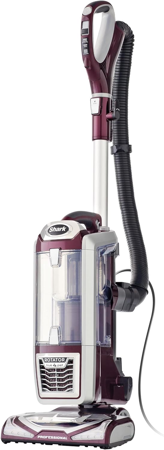 Shark NV752 Rotator Vacuum - Powered Lift-Away with HEPA Filter, Large Dust Cup & LED Headlights | Bordeaux
