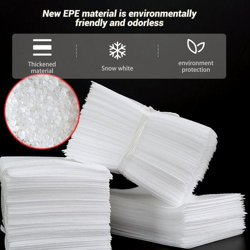 Cushion Foam Pouches - 100 Pack 8'' x 10'' | Ideal Moving Supplies for Dishes & Glassware Protection