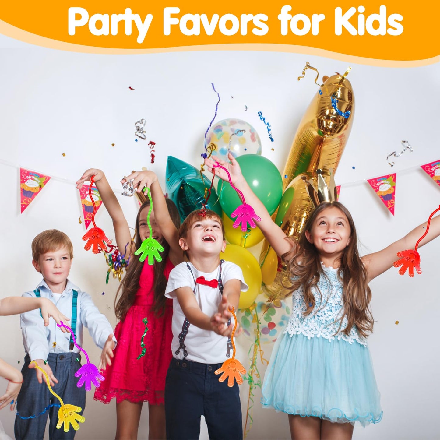 Armaytoy 20Pack Sticky Hands Party Favors for Kids,Classroom Prizes,Goodie Bag,Pinata Stuffers,Birthday Treasure Box Bulk Toys