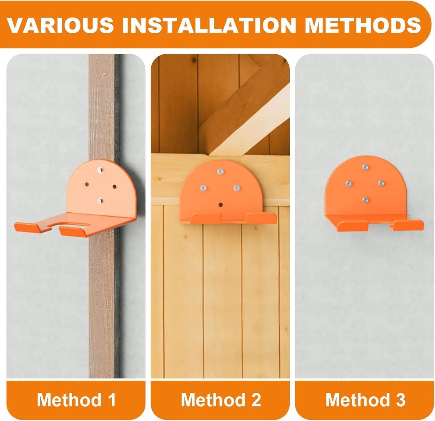 Weedeater Hanger - Heavy Duty Wall Mount Tool Holder with Rubber Coating | Organize Your Garage