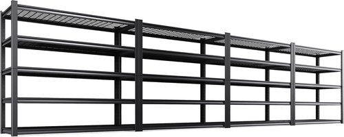 **Regine Switzerland Heavy Duty Garage Shelving | Adjustable 5-Tier Metal Storage Unit - 3500 lbs Capacity (72"x59"x20")**