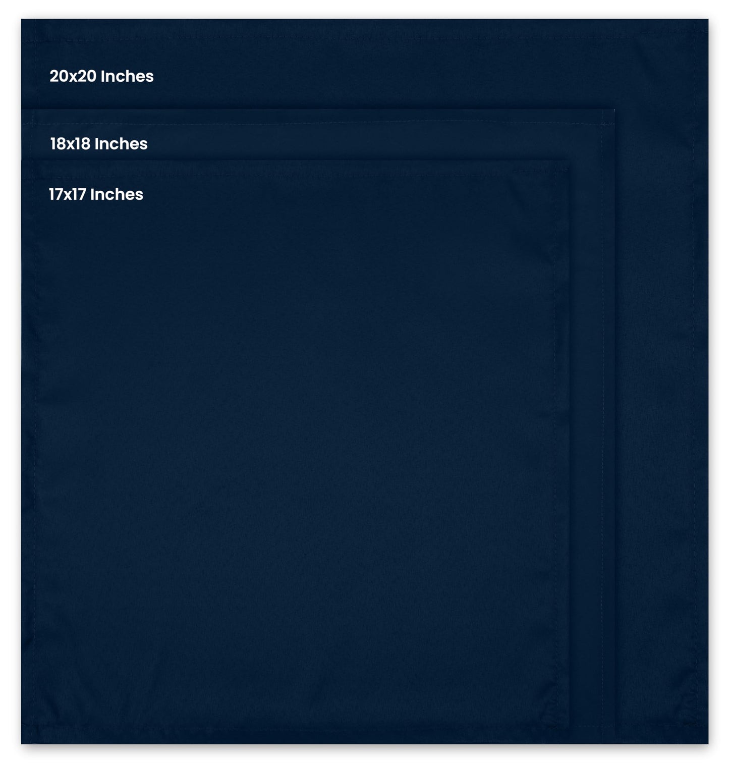 Utopia Home Navy Blue Cloth Napkins (144 Pack, 20x20Inches), Ideal Dinner Napkins for Party, Wedding and Lunch/Dinner