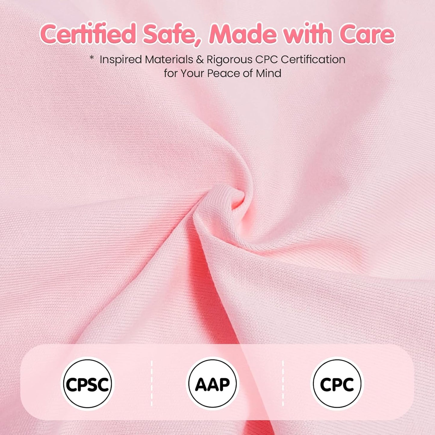 Skiennix Infant Support Cushion - Portable Baby Lounger & Tummy Time Mat, Soft Cotton, Waterproof (Pink)