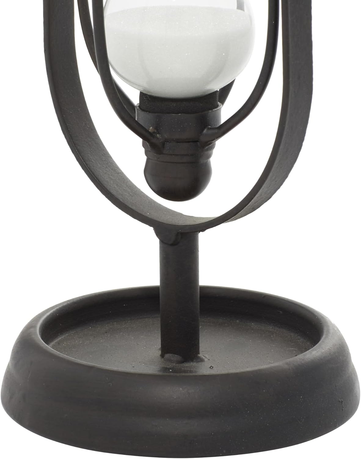 Traditional Black Metal Timer - 4x4x8 Inch Decorative Home Accent