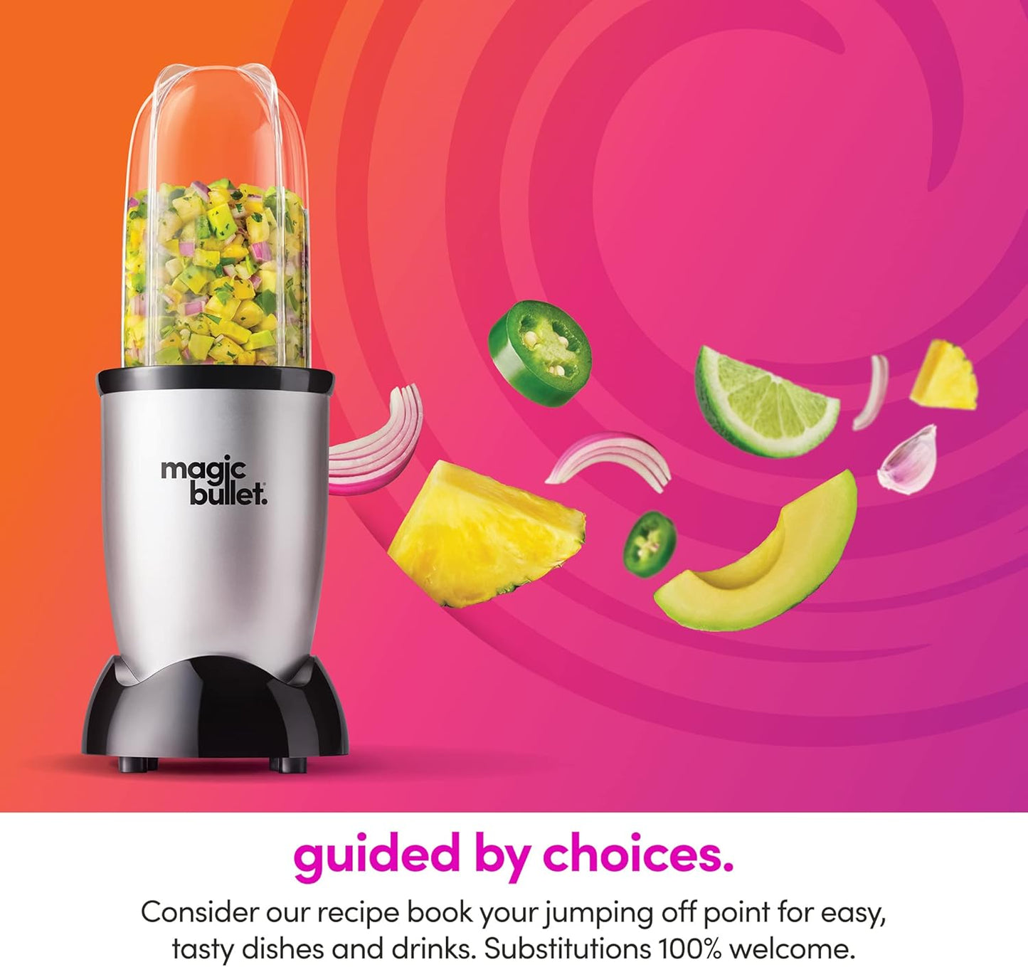 Magic Bullet Blender - 11-Piece Set in Silver | Compact and Versatile Kitchen Essential