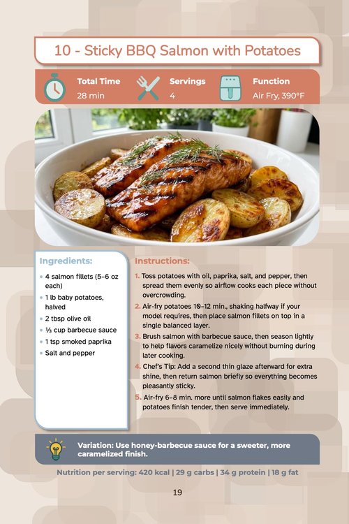 Air Fryer Cookbook for the Lazy Gourmet: A Full-Color Guide with Easy, Tasty & Budget-Friendly Recipes for Everyday Cooking