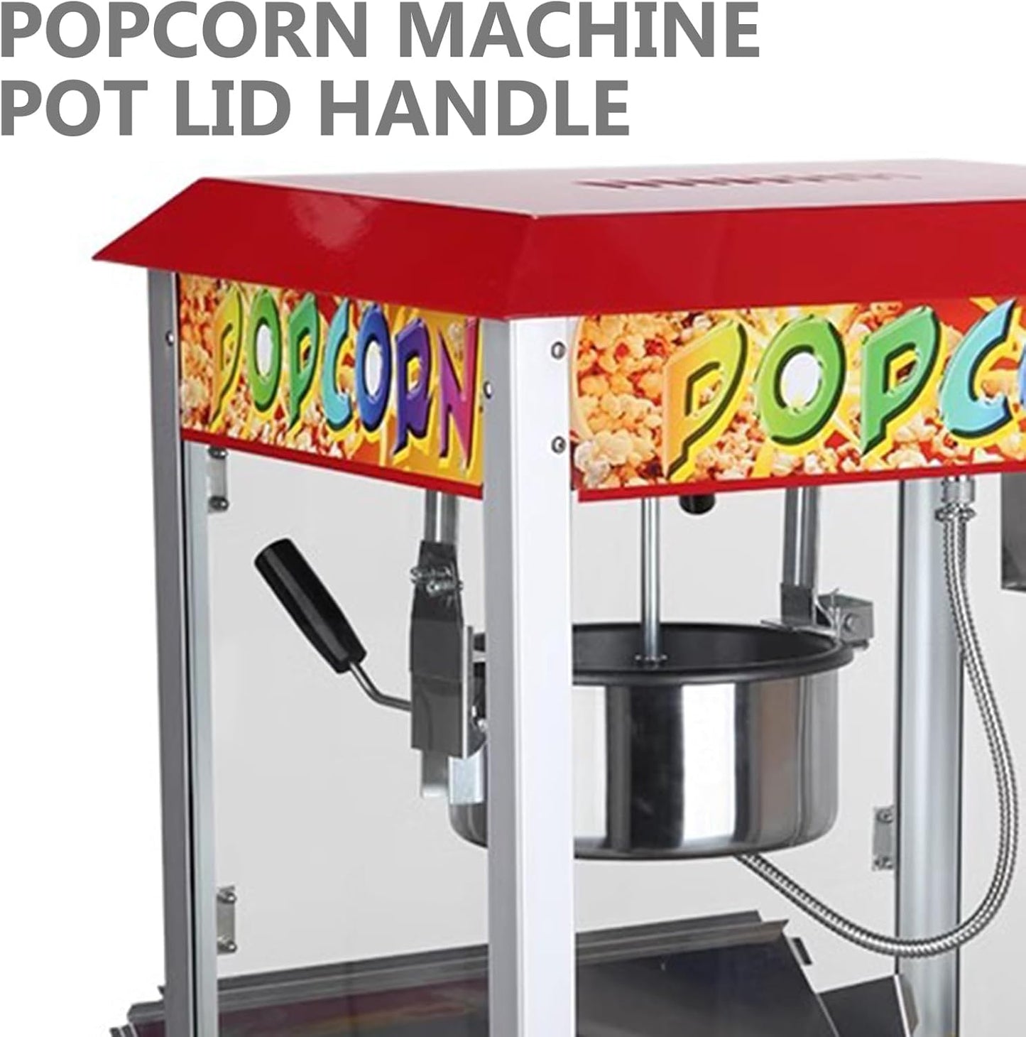 Skiennix Commercial Popcorn Machine | Durable Handle Knob & Lid Grip | Essential Iron Wire Accessory