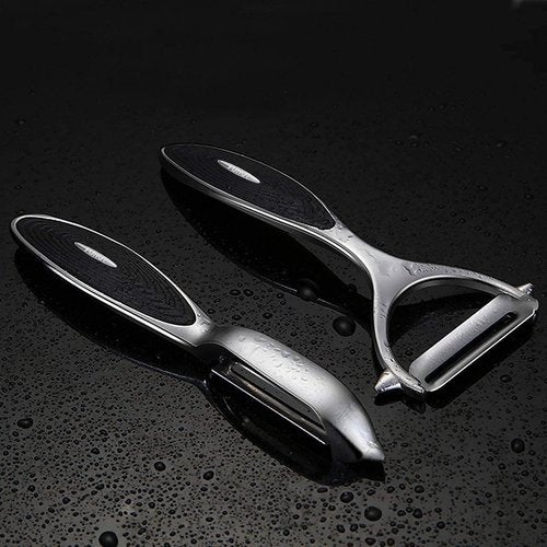 FUHUY Vegetable Peelers - Y-Shaped & I-Shaped Stainless Steel with Ergonomic Handle | 2-Pack