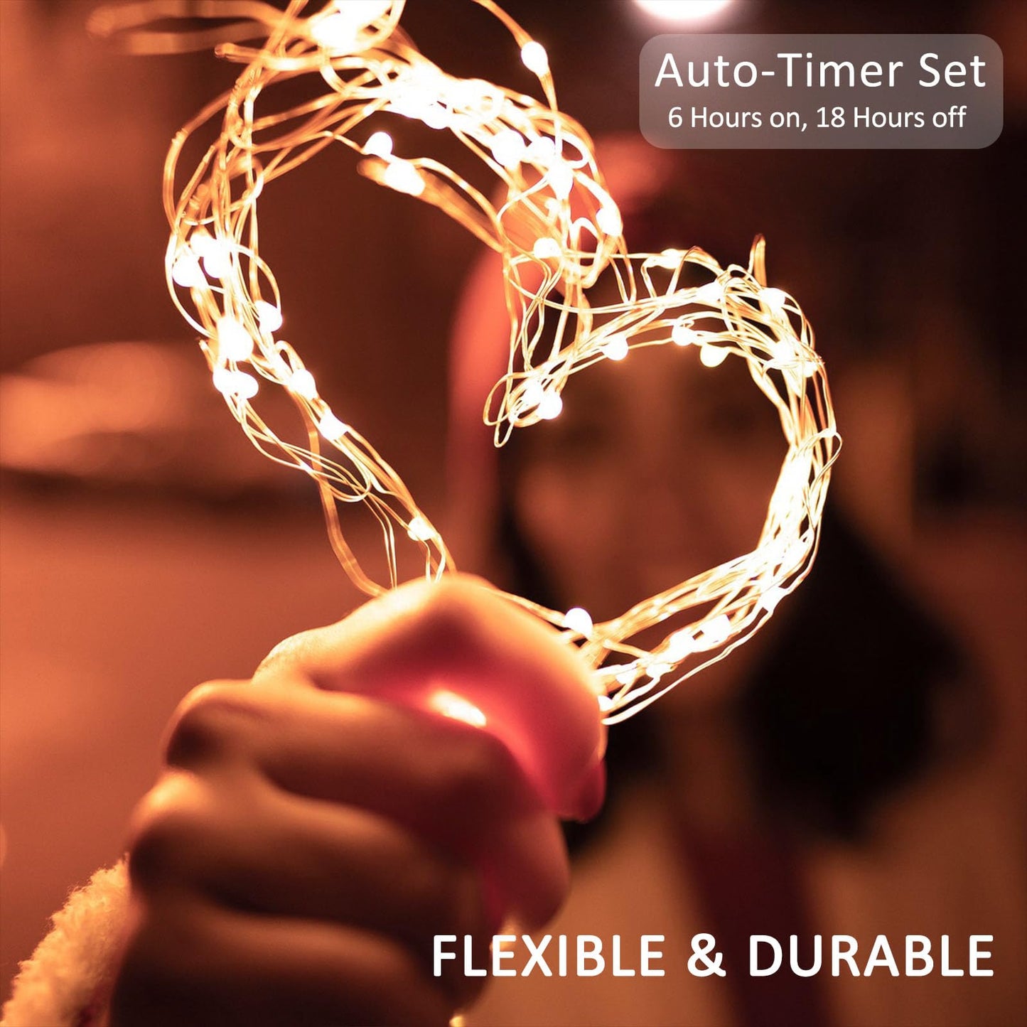 Beieverluck 16 Pack 33FT 100 LED Fairy Lights Battery Operated Fairy Lights with Remote and Timer Waterproof String Lights Outdoor Indoor for Bedroom Wedding Christmas Decorations, Warm White
