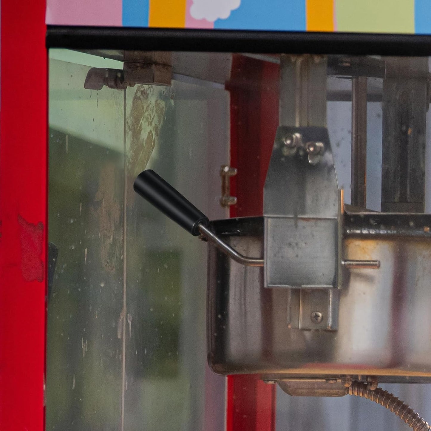 Skiennix Commercial Popcorn Machine | Durable Handle Knob & Lid Grip | Essential Iron Wire Accessory