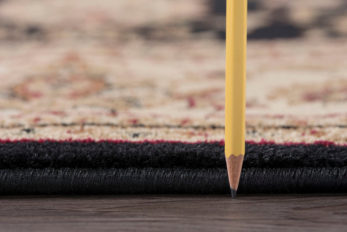 Tayse Black Hallway Runner Rug - Kitchen Rug - Area Rug for Indoor Entryway Walkway - Contemporary Carpet, 2'3'' x 10', SNS4723 2x10