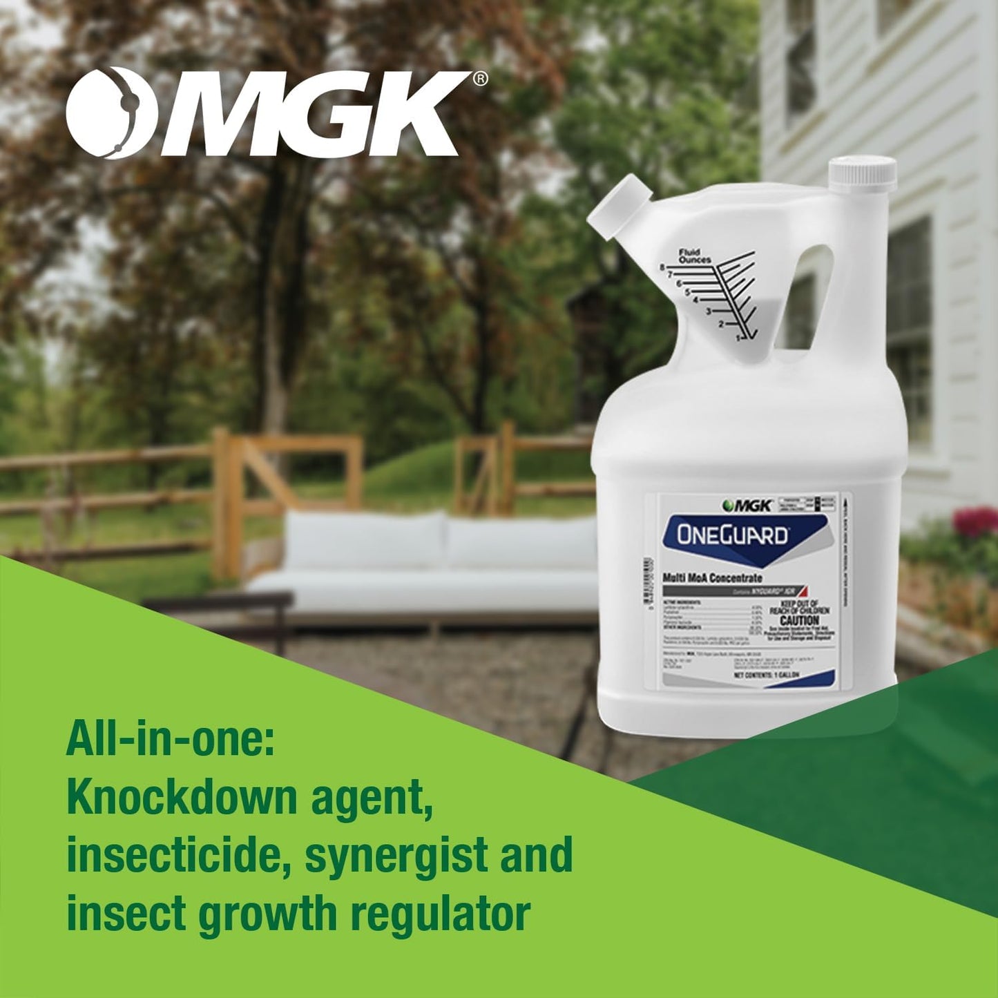 MGK OneGuard® Multi MoA Concentrate - Long-Lasting Insecticide for Fleas, Ticks, and More | Quart Size