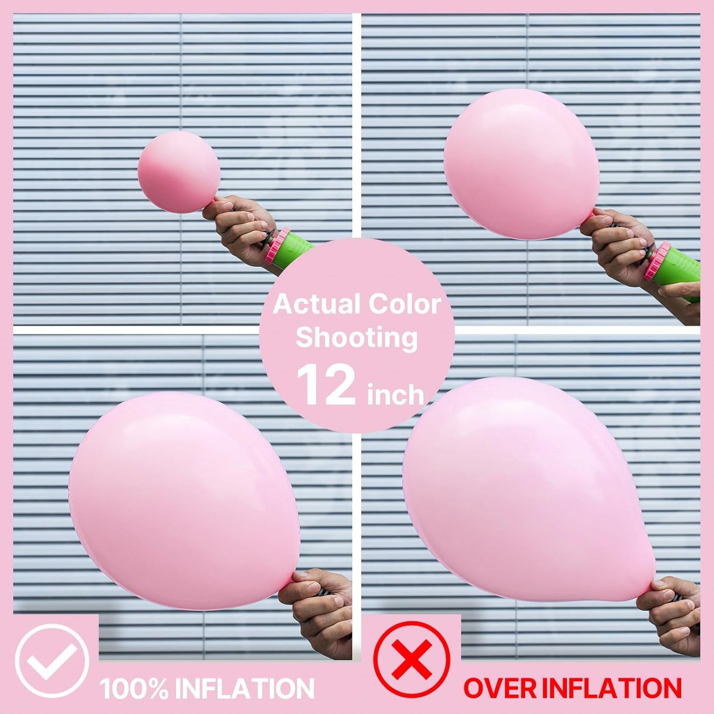 PartyWoo Light Pink Balloon Arch Kit - 99pcs in Various Sizes for Baby Showers & Birthday Parties